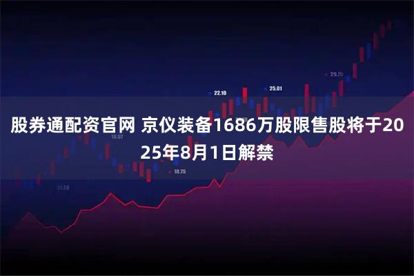 股券通配资官网 京仪装备1686万股限售股将于2025年8月1日解禁
